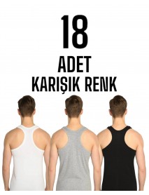 Sedef Yıldızı Erkek Arkası Çapraz Rambo Atlet Karışık 18 Li Paket