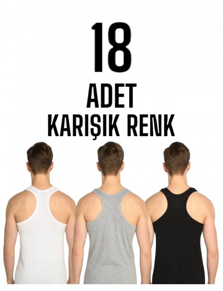 Sedef Yıldızı Erkek Arkası Çapraz Rambo Atlet Karışık 18 Li Paket